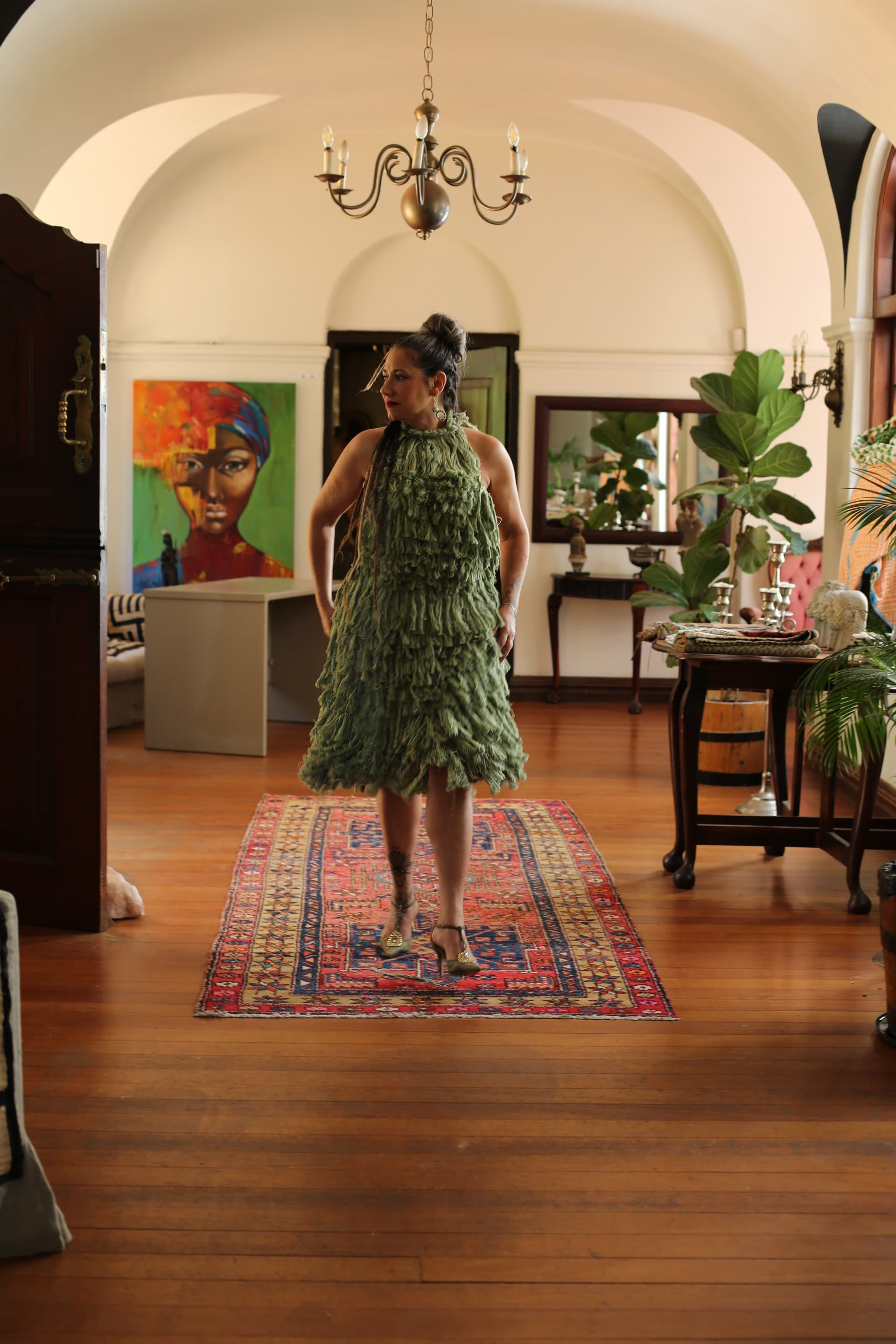 JENJEN & DAKAGILI FRINGE DRESS  thumb 6
