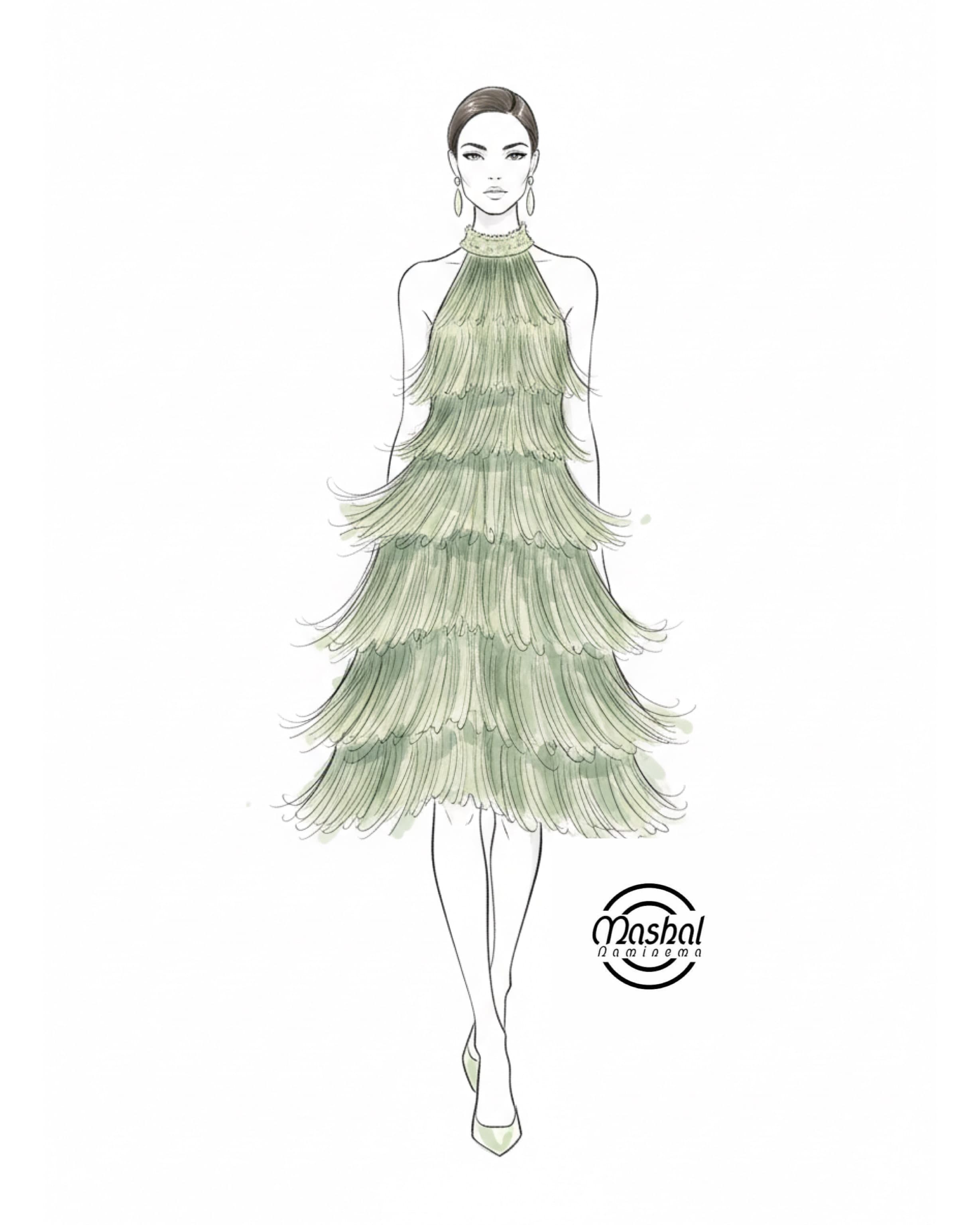 JENJEN & DAKAGILI FRINGE DRESS  thumb 7