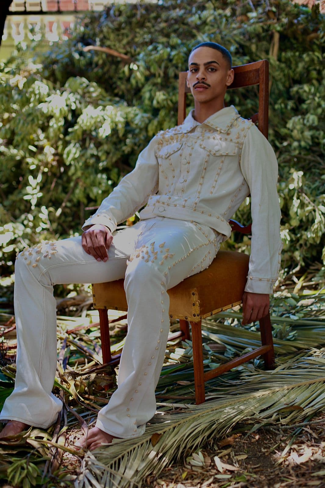 Mashalnaminema collection — studded denim set